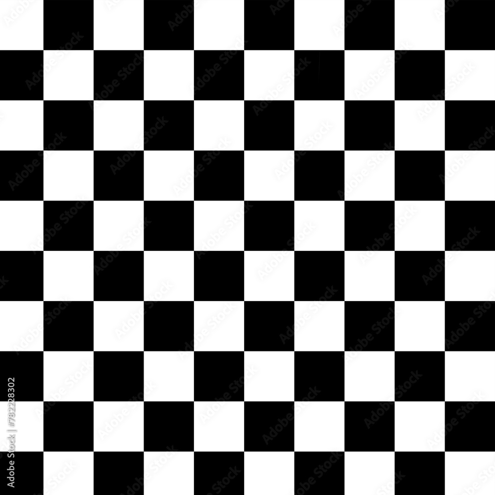 Fototapeta premium Chess black and white geometric background pattern seamless Artwork