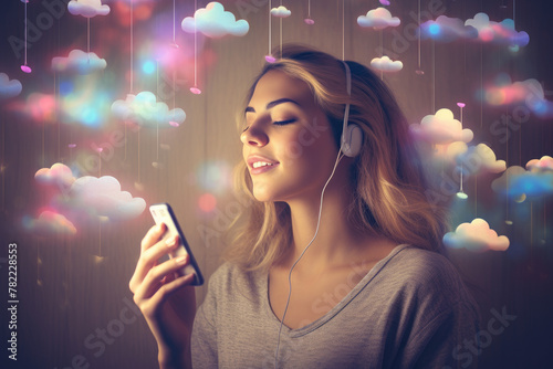 A cloud service that translates emotions into music, storing moods as melodies that can be shared and experienced by others. photo