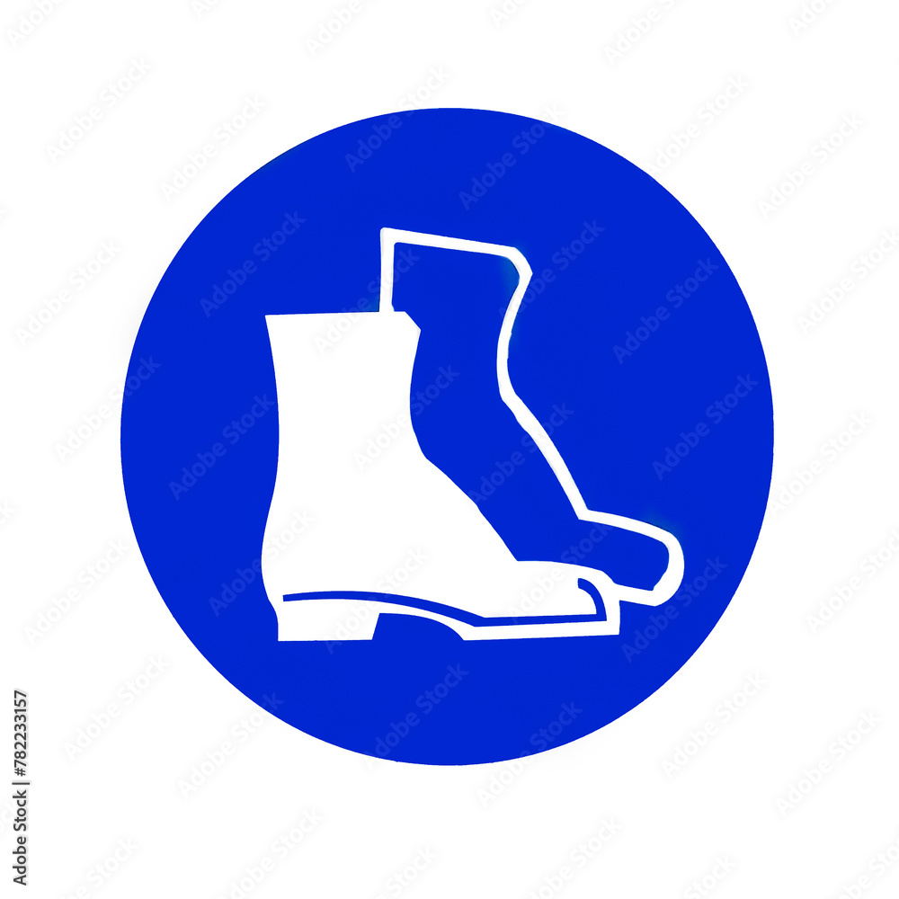 Safety signs and posters of personal protective equipment at work. Headphones, helmet, workwear, safety shoes in a row.. Safety signs and posters of personal protective equipment at work. Headphones, helmet, workwear, safety shoes in a row..