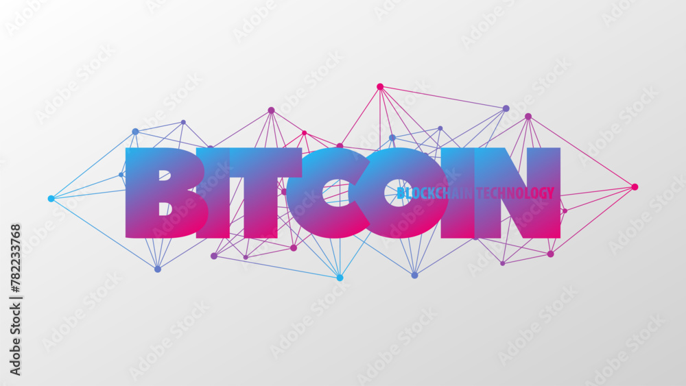 Bitcoin sign. Low poly vector network pattern. Blockchain technology, crypto currency symbol. Virtual money icon for business, finance, digital global trade, payment, worldwide, exchange Bitcoin sign. Low poly vector network pattern. Blockchain technology, crypto currency symbol. Virtual money icon for business, finance, digital global trade, payment, worldwide, exchange