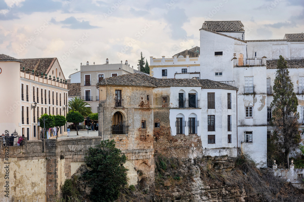 Obraz premium Famous bridge from Ronda village