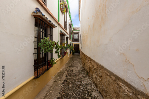 Typical architecture from the streets of Ronda village