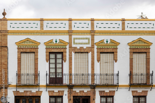 Typical architecture from the streets of Ronda village