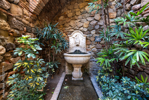 Alcazaba de Velez water fountain