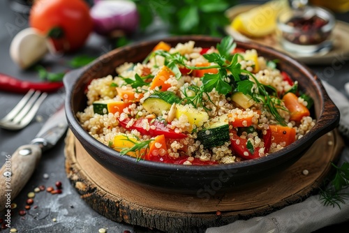 Quinoa and vegetable salad