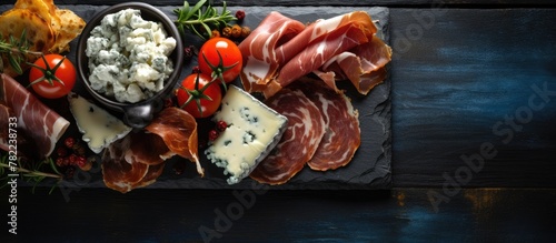 Wallpaper Mural Platter of meats, cheeses, and tomatoes Torontodigital.ca