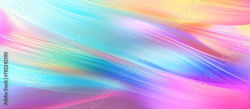 Colorful blurred backdrop with holographic rainbow effect