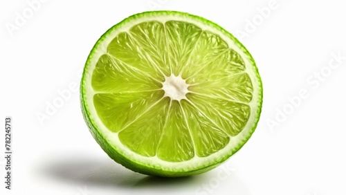  Freshly cut lime vibrant and juicy