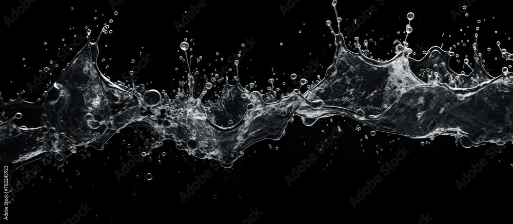 Water splashing close-up