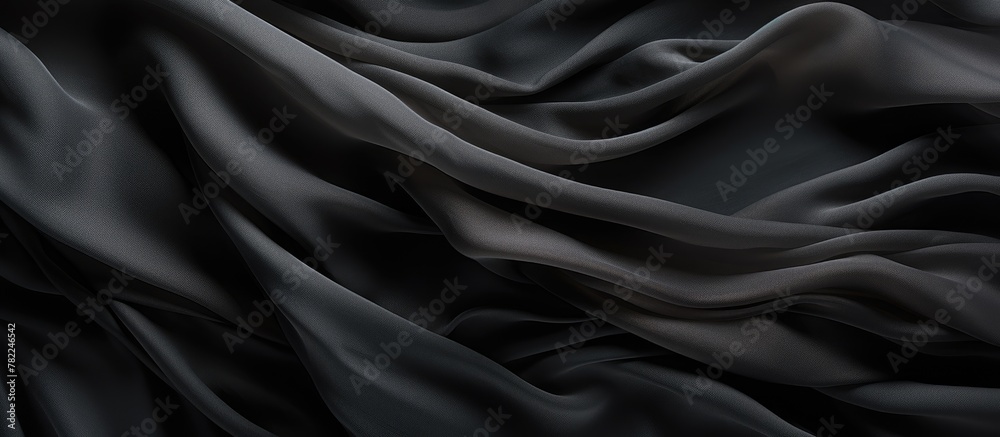 Obraz premium Long pattern on black fabric