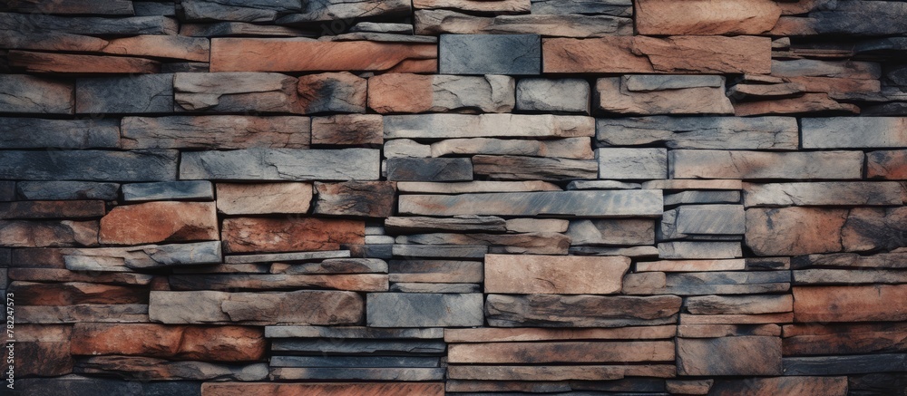 Stone blocks wall closeup Stone blocks wall closeup