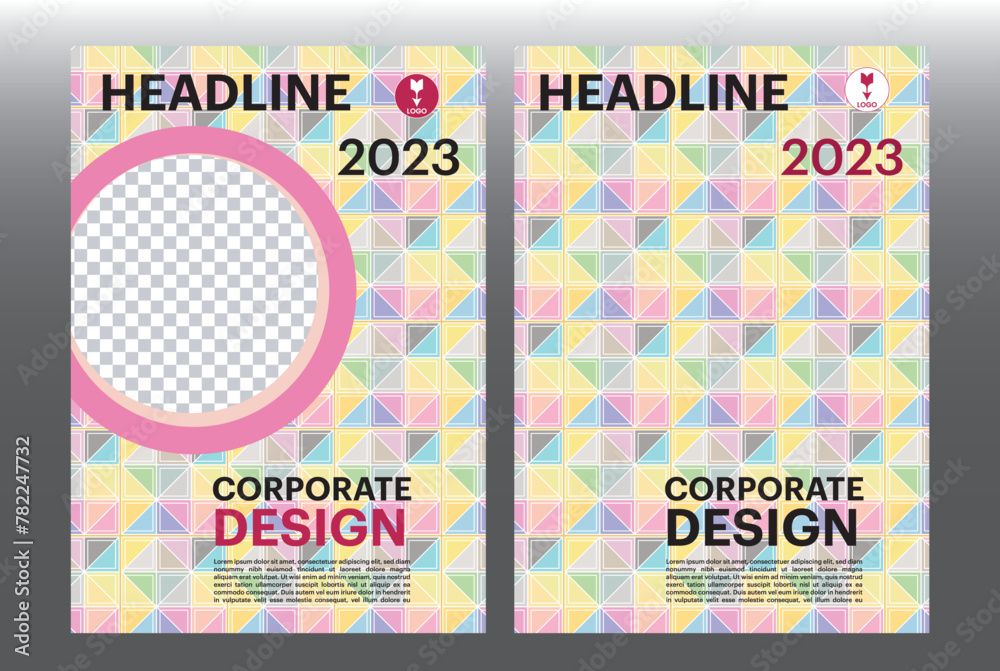 flyer brochure leaflet corporate template design vector