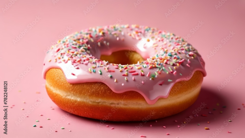 Sweet indulgence A sprinkletopped doughnut Sweet indulgence A sprinkletopped doughnut