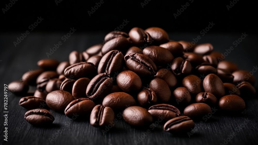 Aromatic coffee beans ready to brew Aromatic coffee beans ready to brew