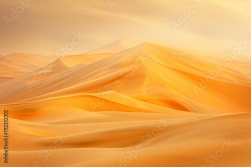 mesmerizing desert sand dunes with warm hues abstract landscape photograph © furyon