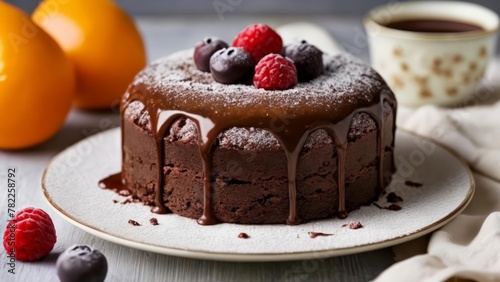  Deliciously decadent chocolate cake with a fresh twist