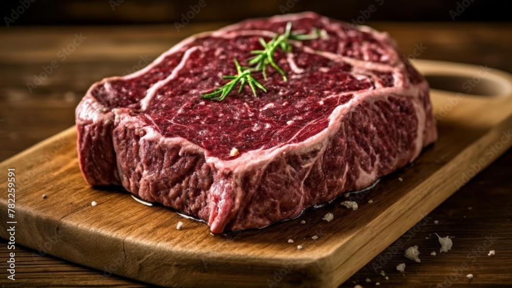 Tender juicy steak ready to be savored Tender juicy steak ready to be savored