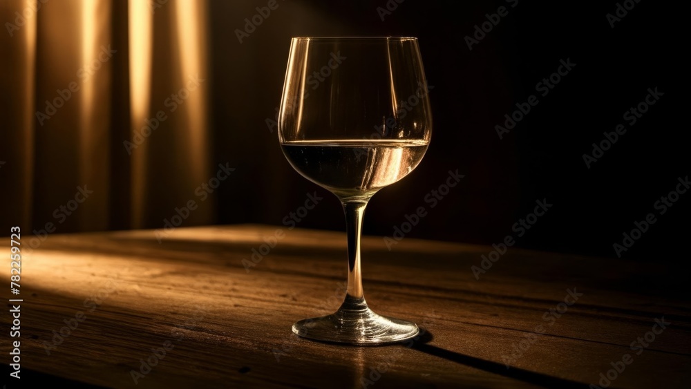 Elegance in a glass waiting for the toast Elegance in a glass waiting for the toast