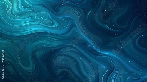 Mesmerizing Oceanic Gradient:Swirling Transitions from Turquoise to Midnight Blue
