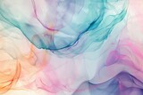 soothing modern abstract painting with pastel watercolor brush strokes elegant alcohol ink effect digital illustration