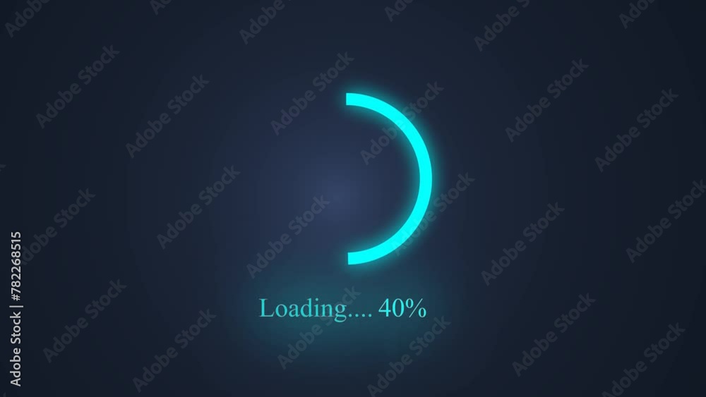 Loading bar circle progressing animation 100 percent. Loading Bar and Loading Complete Loading bar circle progressing animation 100 percent. Loading Bar and Loading Complete