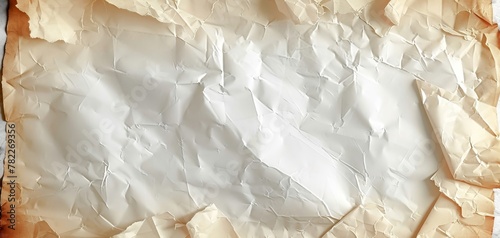 Paper Sheet on Table. Generative AI