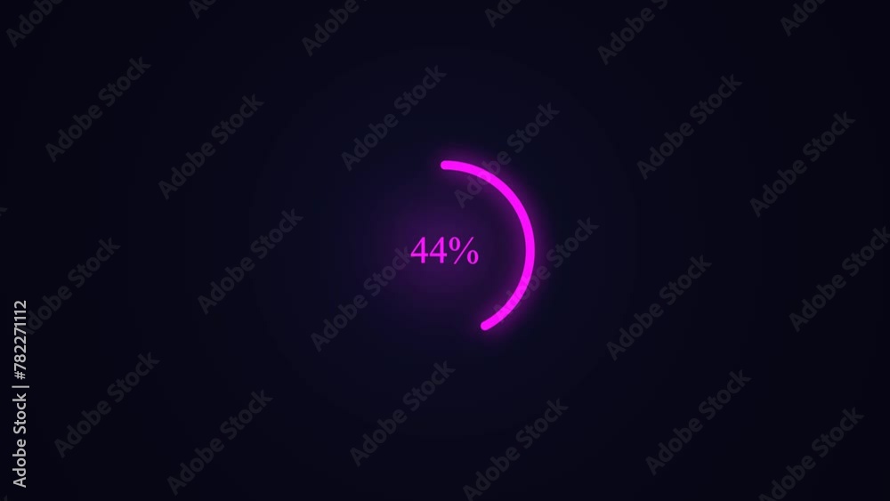 Loading Bar Circle animation, Numerical counting from 0 to 100% Loading Bar Circle animation, Numerical counting from 0 to 100%