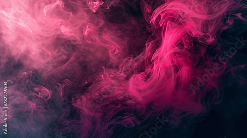 Abstract pink and black smoke background