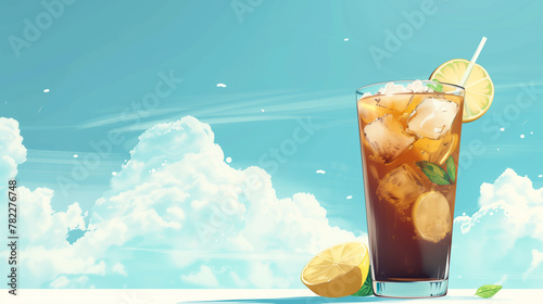 Refreshing lemon tea wallpaper © TY