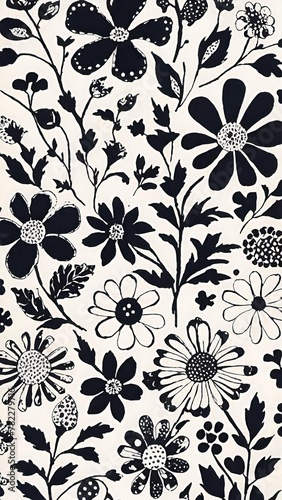 Botanical Bliss: A Symphony of Colorful Floral Patterns
