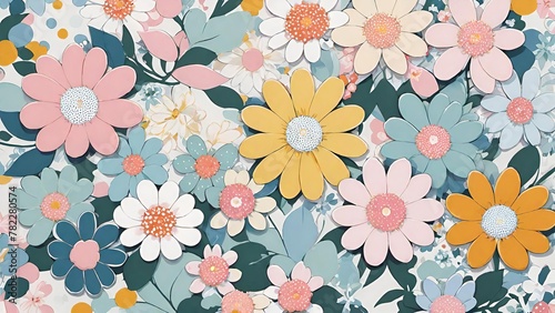 Botanical Bliss  A Symphony of Colorful Floral Patterns