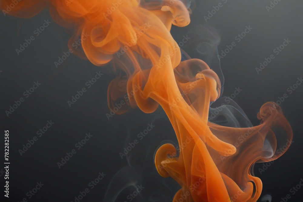 Obraz premium Gray & orange smoke background