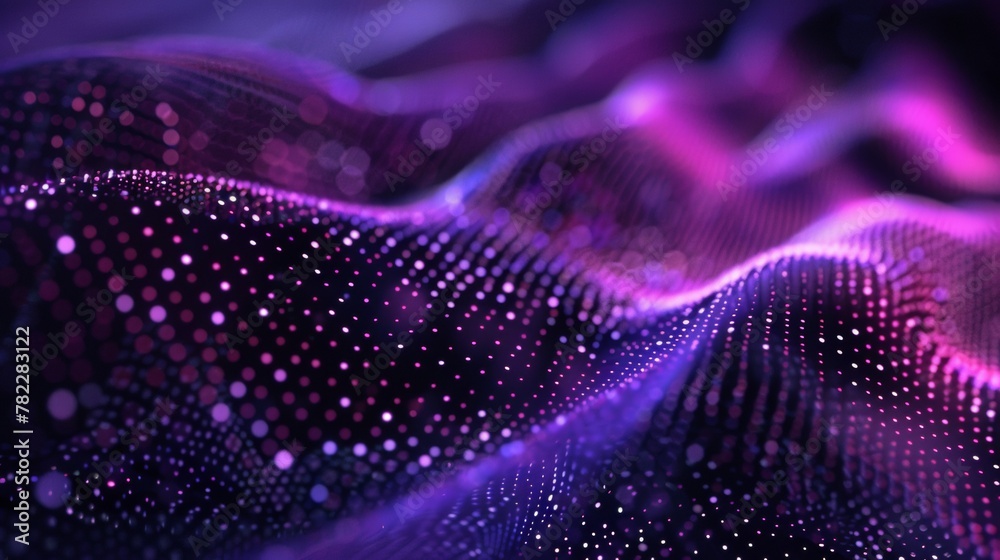 purple and black swirly pixelated pattern, in the style of glowing lights, circular shapes purple and black swirly pixelated pattern, in the style of glowing lights, circular shapes