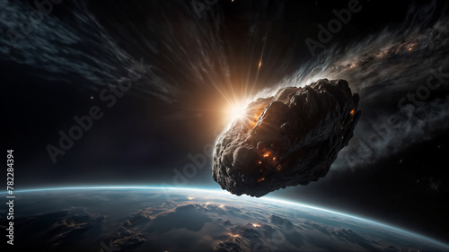  Esplorazione e Analisi del Meteorite in Arrivo sulla Terra photo