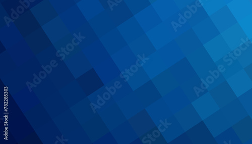 Gradient blue background. Geometric texture of light-dark blue squares. The substrate for branding, calendar, postcard, screensaver, poster, cover. A place for your design or text. Vector illustration photo