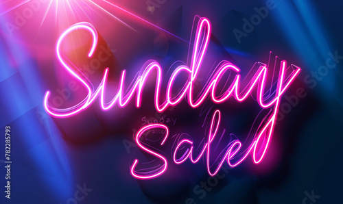 Sunday sale for poster banner