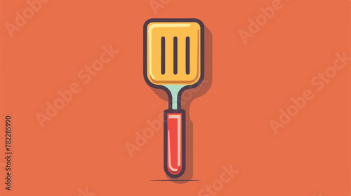 Bbq spatula icon outline vector. Grill utensil. Coo