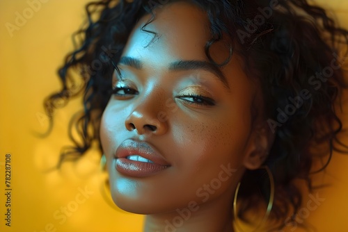Radiant Beauty with Waves in Vintage Hues. Concept Beauty, Waves, Vintage, Radiant, Hues