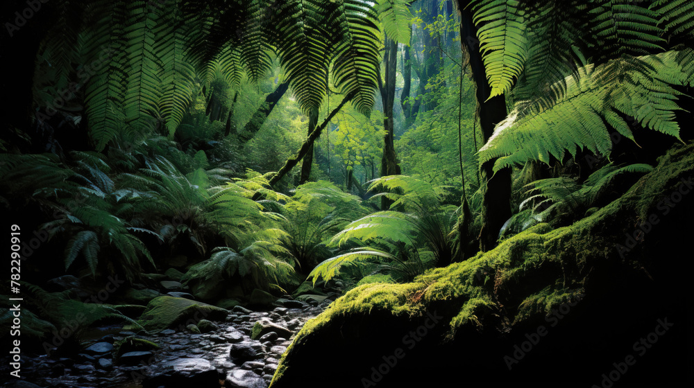 Fototapeta premium stream in the forest.