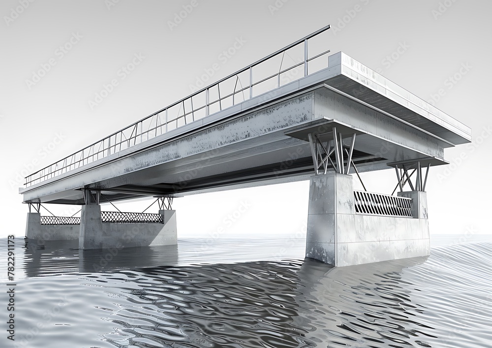 Create a CAE simulation to assess bridge strength under diverse loads ...