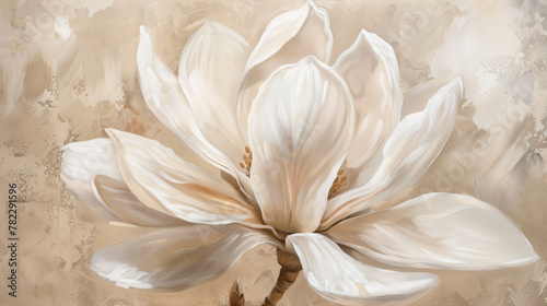 white flower, large white petals