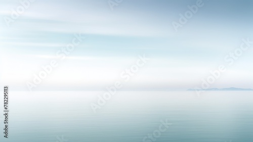 Clear blue sky sunset with horizon on calm ocean seascape background. Picturesque generative ai © Summit Art Creations