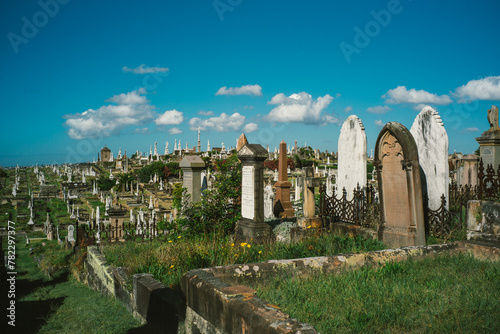 Canvas Print Waverly Cemetery Bronte Sydney Australia