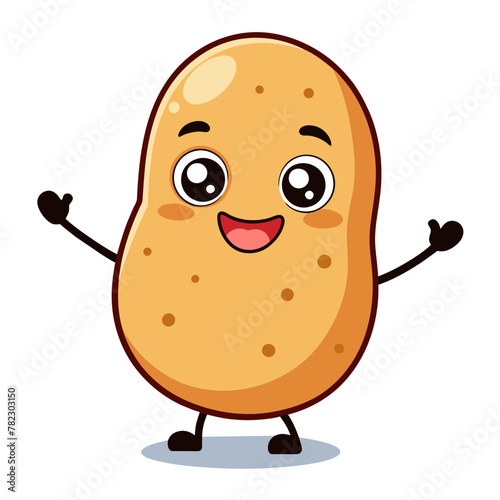 Grinning Potato: Cheerful Mascot of Earthy Goodness