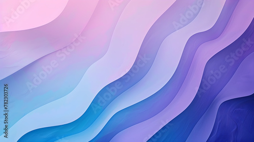 Abstract wavy background in simple modern blue and purple tones.