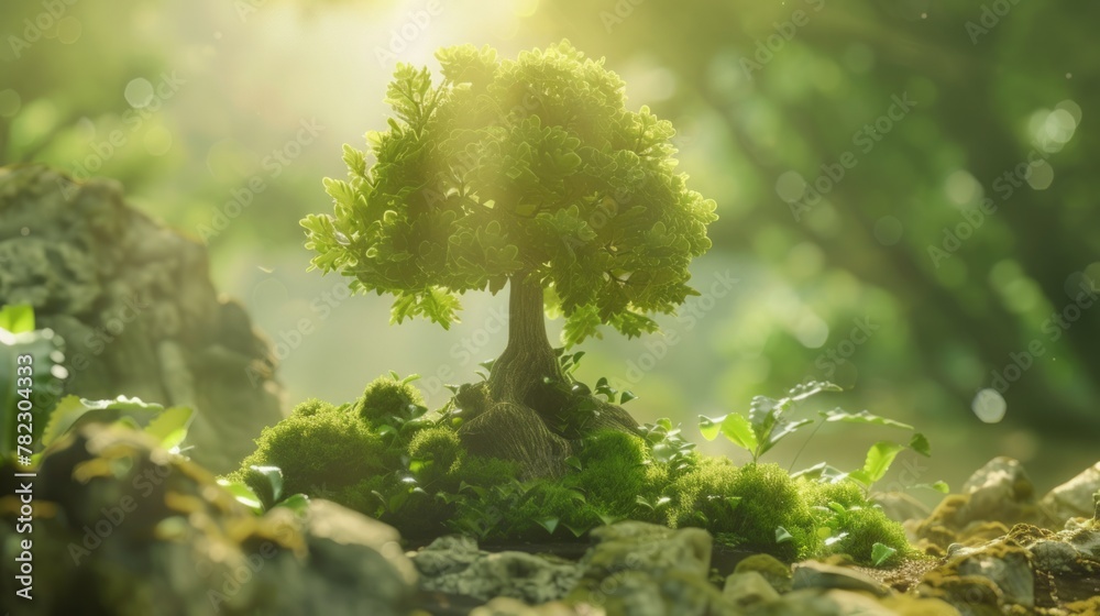 Nature tree growing Nature tree growing