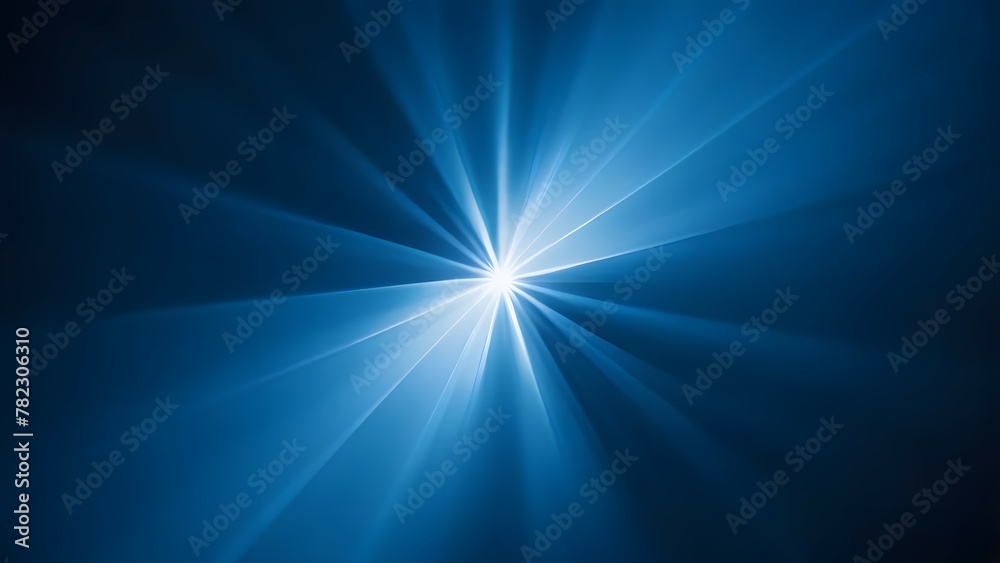 blue rays of light emanating from center blue rays of light emanating from center