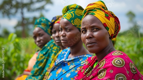 Women of Malawi. Women of the World. A group of African women wearing colorful headscarves with a focus on the woman in the foreground against a natural backdrop  #wotw