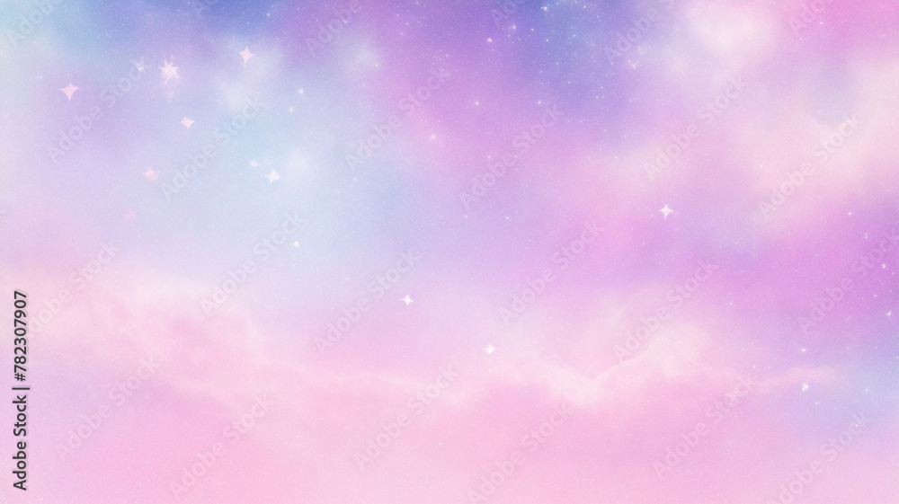 Rainbow unicorn pastel background with glitter stars. Pink fantasy sky. Holographic space with bokeh. Fairy iridescent gradient backdrop. Vector Rainbow unicorn pastel background with glitter stars. Pink fantasy sky. Holographic space with bokeh. Fairy iridescent gradient backdrop. Vector