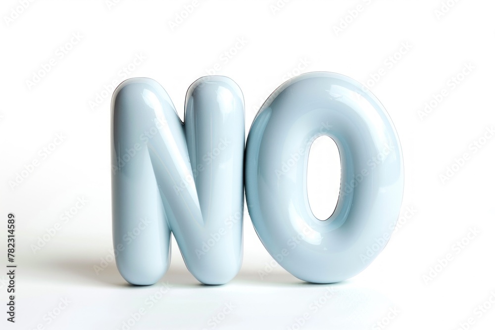 Glossy pale blue 3D letters Glossy pale blue 3D letters